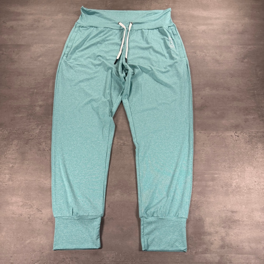 CVG Flex Joggers Womens XL Turquoise Heather Teal Athletic Lounge Pockets NWOT